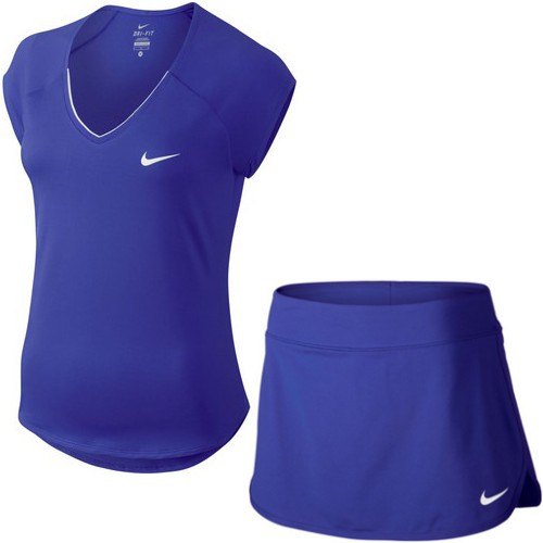 Completo Tennis Donna NIKE COURT TOP PURE 728757 452 + COURT SKIRT PURE  728777 452 - Emmecisport.com - The Sport Shop On-Line