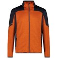 Pile CMP MAN JACKET MELANGE GRID TECH STRETCH 34G1567 B576 JAFFA