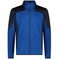 Pile CMP MAN JACKET MELANGE GRID TECH STRETCH 34G1567 L834 ZAFFIRO