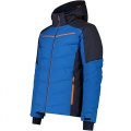 GIACCA SCI UOMO  CMP MAN JACKET ZIP HOOD MECHANICAL STRETCH 34W4357 L822 ZAFFIRO