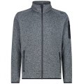 Pile CMP MAN JACKET KNITTED 3H60747N 34US ALLUMINIO TITANIO