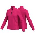 Maglia Sweatshirt Sci Donna COLMAR HALF ZIP STRETCH FLEECE 9334 5WU FACETIME 33 Micropile