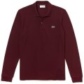 Maglia POLO MANICA LUNGA LACOSTE CLASSIC FIT MELANGE L1313 SXL BORDEAUX CHINE'